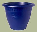 Blue campana pot